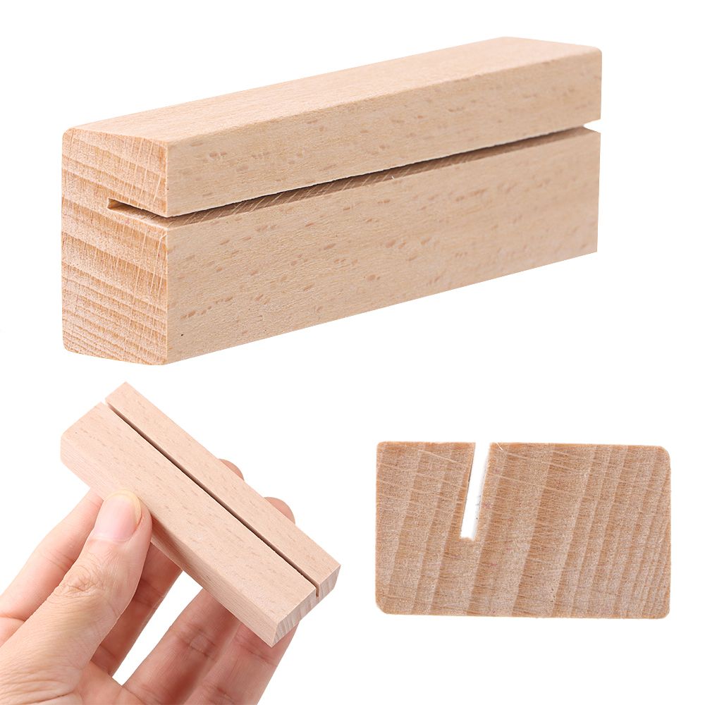 Engraved Wood Frame - Resim çerçevesi taban masa kartı doğal