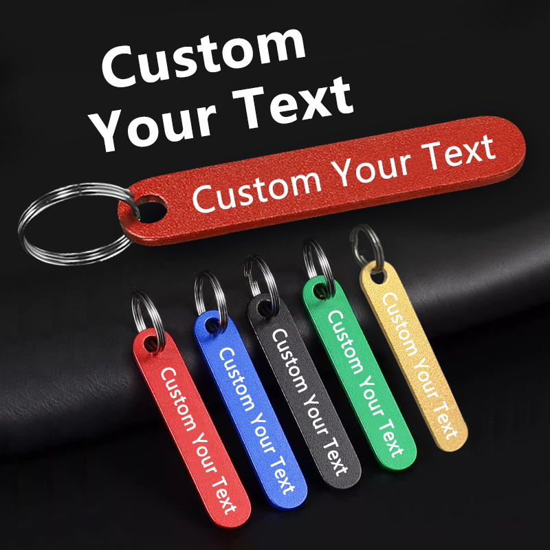Initial Ring Custom - 1 adet kişiselleştirilmiş paslanmaz çelik anahtarlık