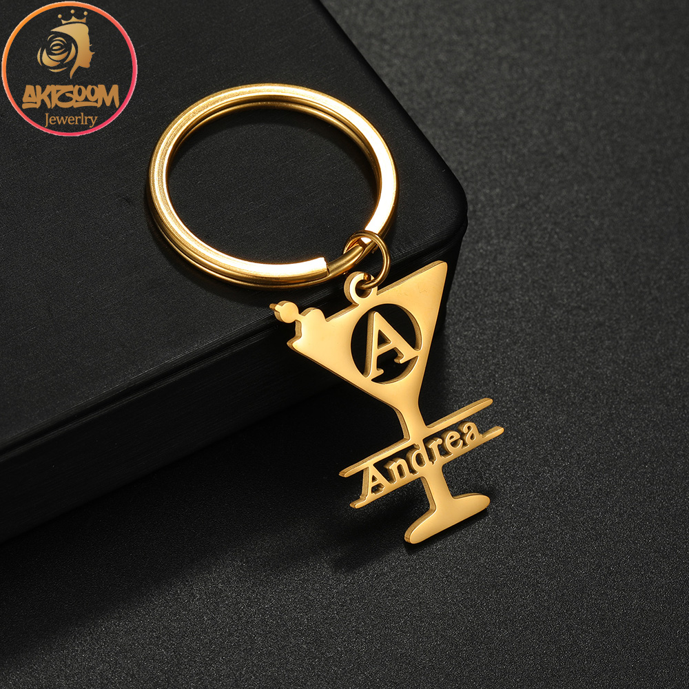 Initial Ring Custom - Akizoom Özel İsim Büyük Harfli Anahtarlık