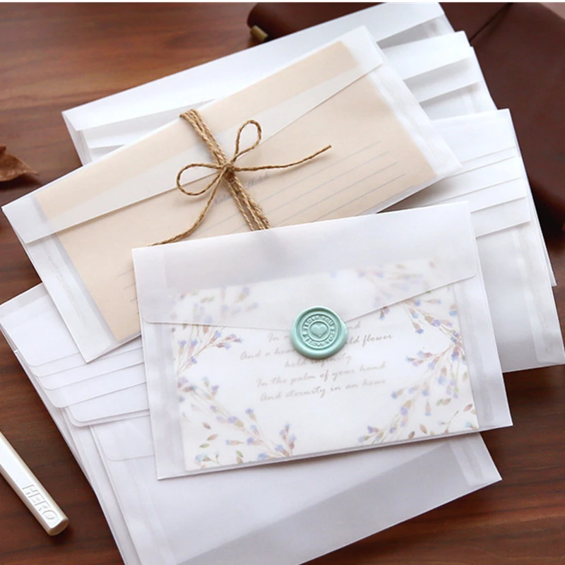 Wax Seal Letter Kit - A5 A6 Sülfürik asit kağıdı yarı