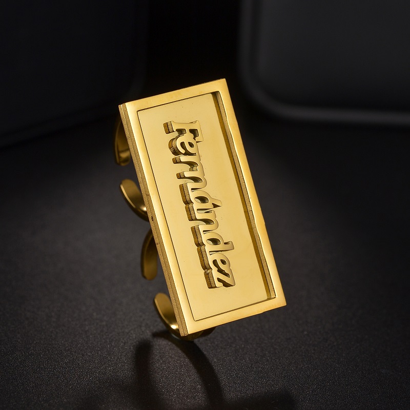 Moda özel adı yüzükler paslanm - Initial Ring Custom incelemesi ve fiyatı