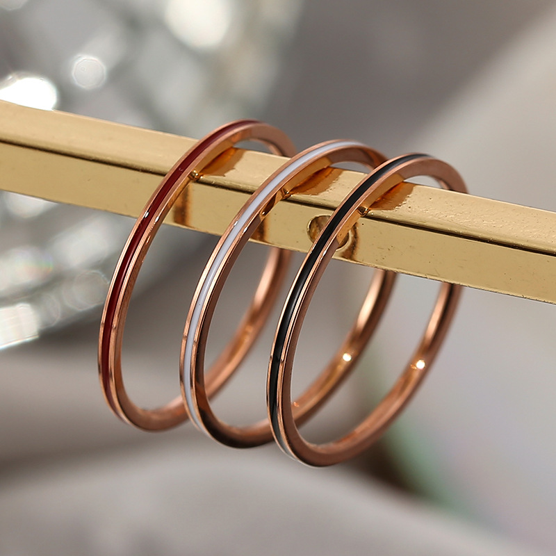 Titanyum Çelik Gül Altın Rengi - Initial Ring Custom incelemesi ve fiyatı