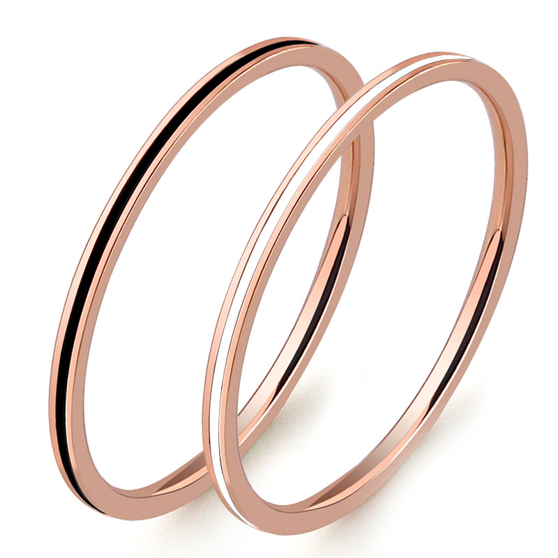 Titanyum Çelik Gül Altın Rengi - Initial Ring Custom incelemesi ve fiyatı