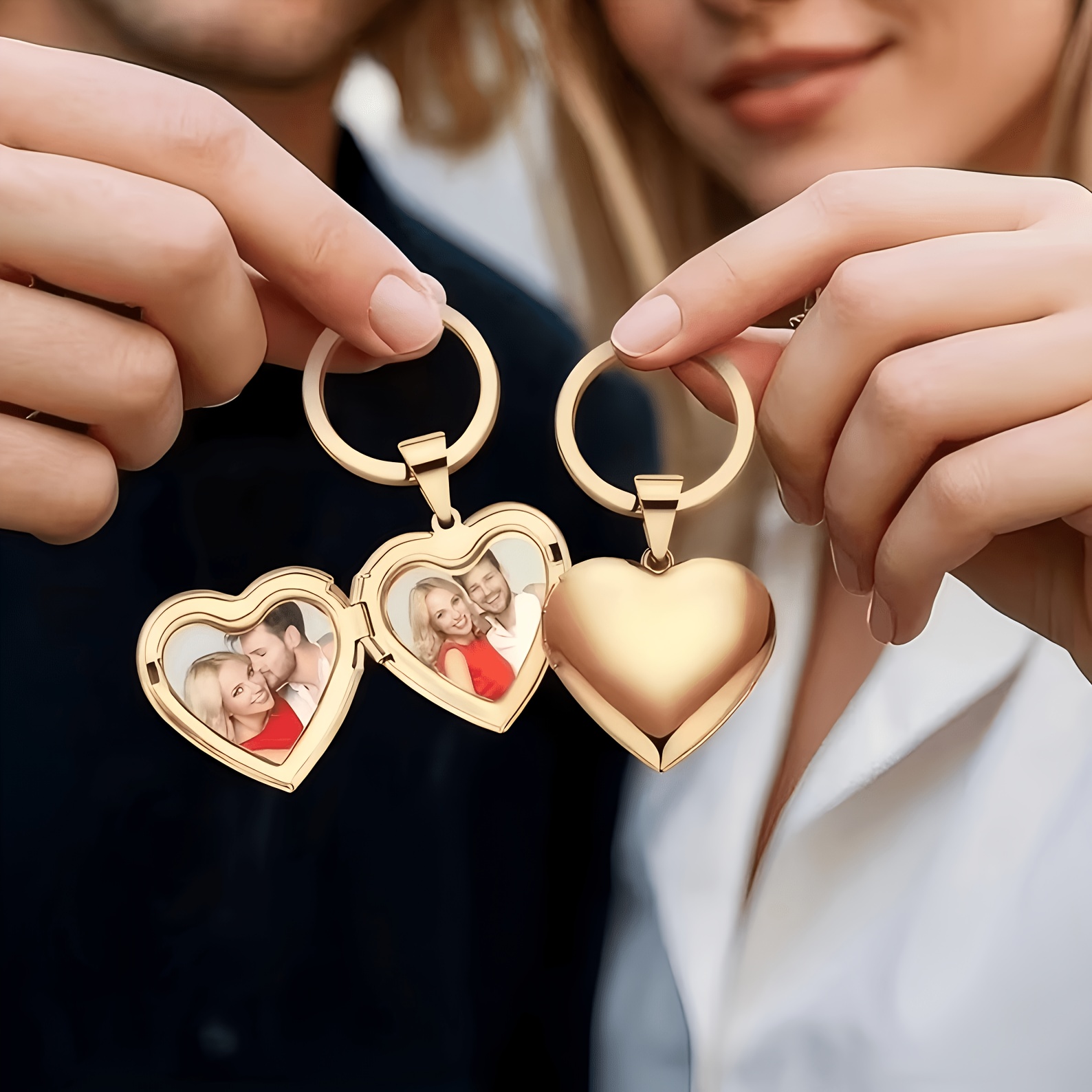 Kişiye Özel 1/2 Fotoğraf Kalp  - Initial Ring Custom incelemesi ve fiyatı