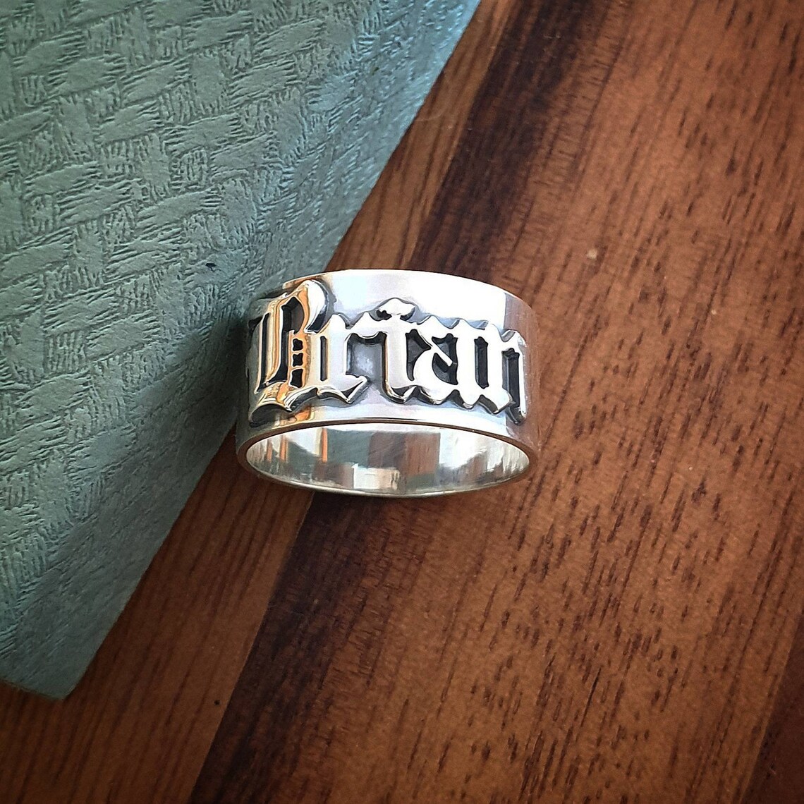 12 MM erkek Gotik Yüzükler Kiş - Initial Ring Custom incelemesi ve fiyatı